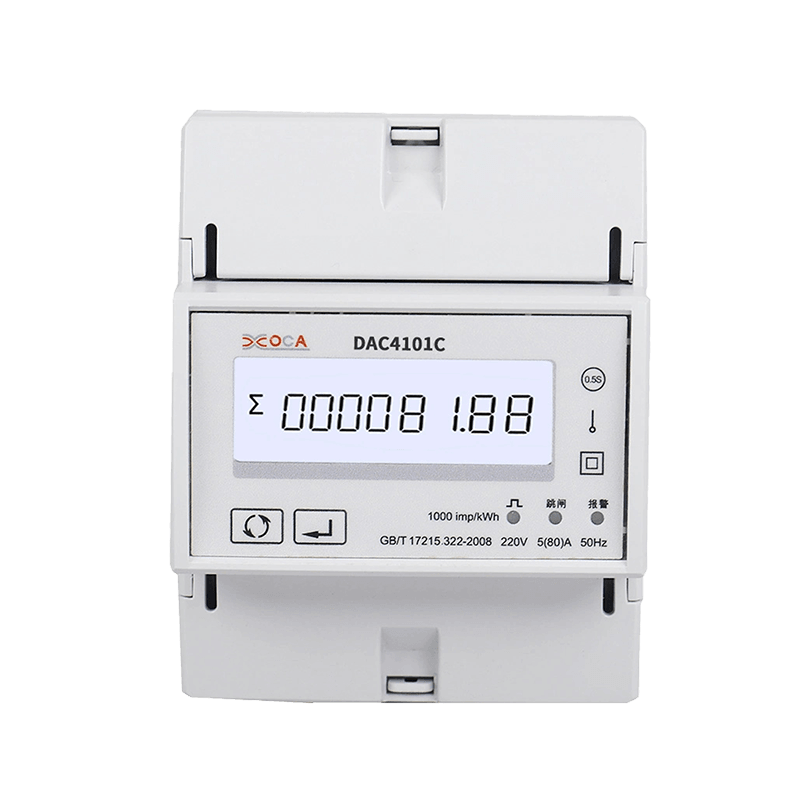 Dac4101C en carril DIN con relé de prepago Modbus monofásico medidor de energía eléctrica