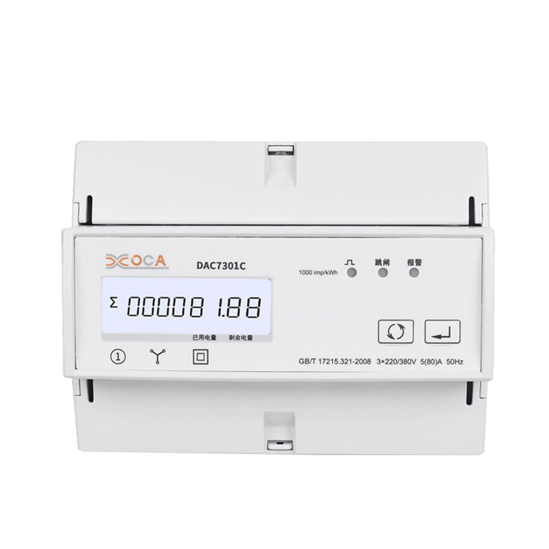 Dac7301C Medidor de energía eléctrica Modbus trifásico AC en carril DIN