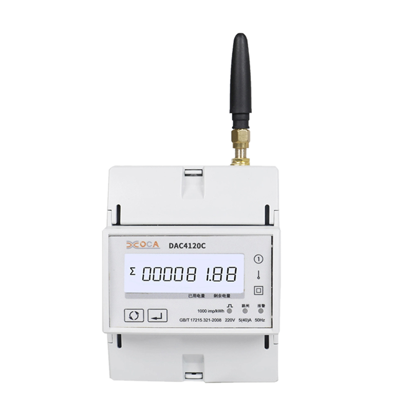 Dac4120c Medidor de energía multifunción inteligente Modbus CA monofásico en carril DIN