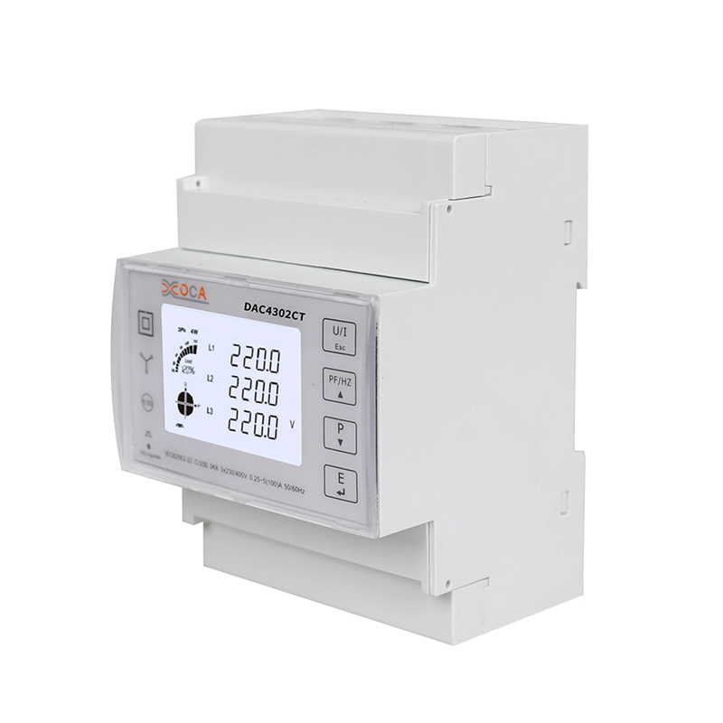 Dac4302CT Medidor de energía eléctrica Modbus prepago trifásico