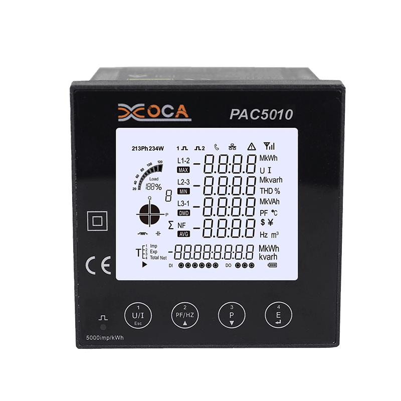 PAC5010 Panel de CA RS485 Modbus Digital Medidor de energía eléctrica Medidor de potencia