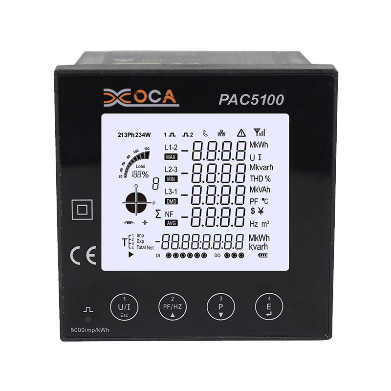 Medidor de panel inteligente multifunción WiFi inteligente monofásico PAC5100