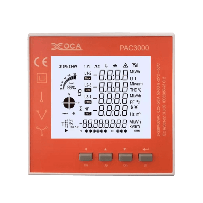 Medidor de potencia electrónico WiFi LCD digital inteligente PAC3100